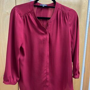 Red NYDJ 3/4 sleeve blouse
